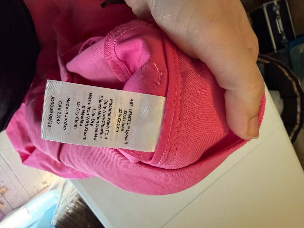 Talbots Greenwich Pants High Waist Wide Leg Pink 14W 14 Wide - Picture 7 of 10